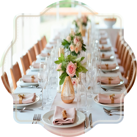 Services inclus : traiteur, DJ, animations, personnel, sécurité